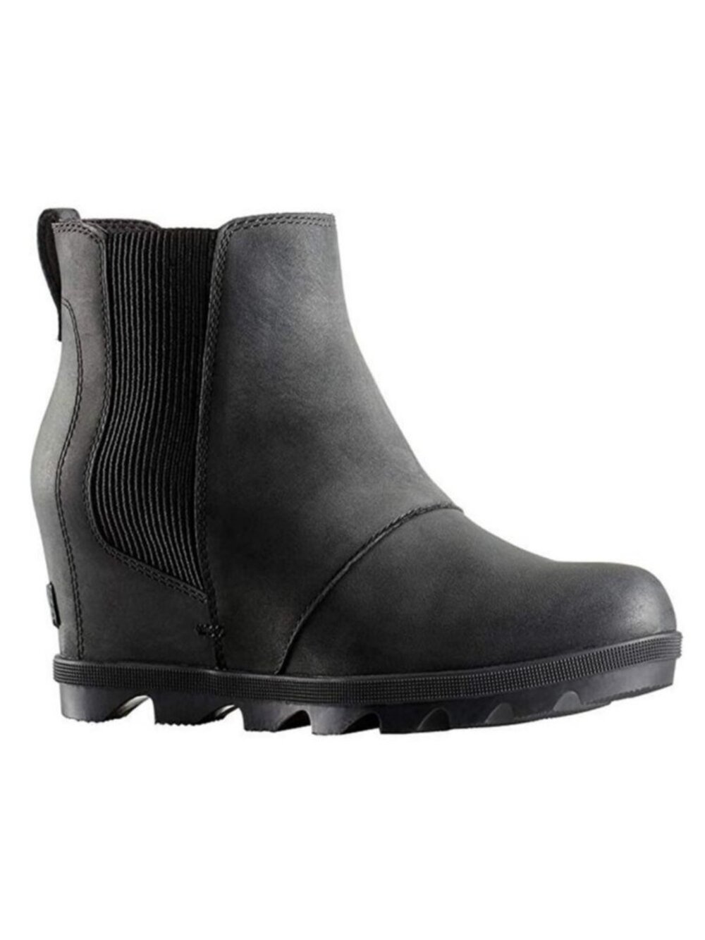 Sorel Joan Of Arctic Wedge II Chelsea Leather Boots Womens 8 Black NL3022